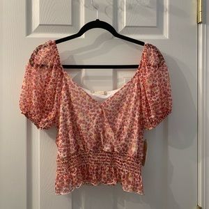 Altar’d State Floral Crop Blouse